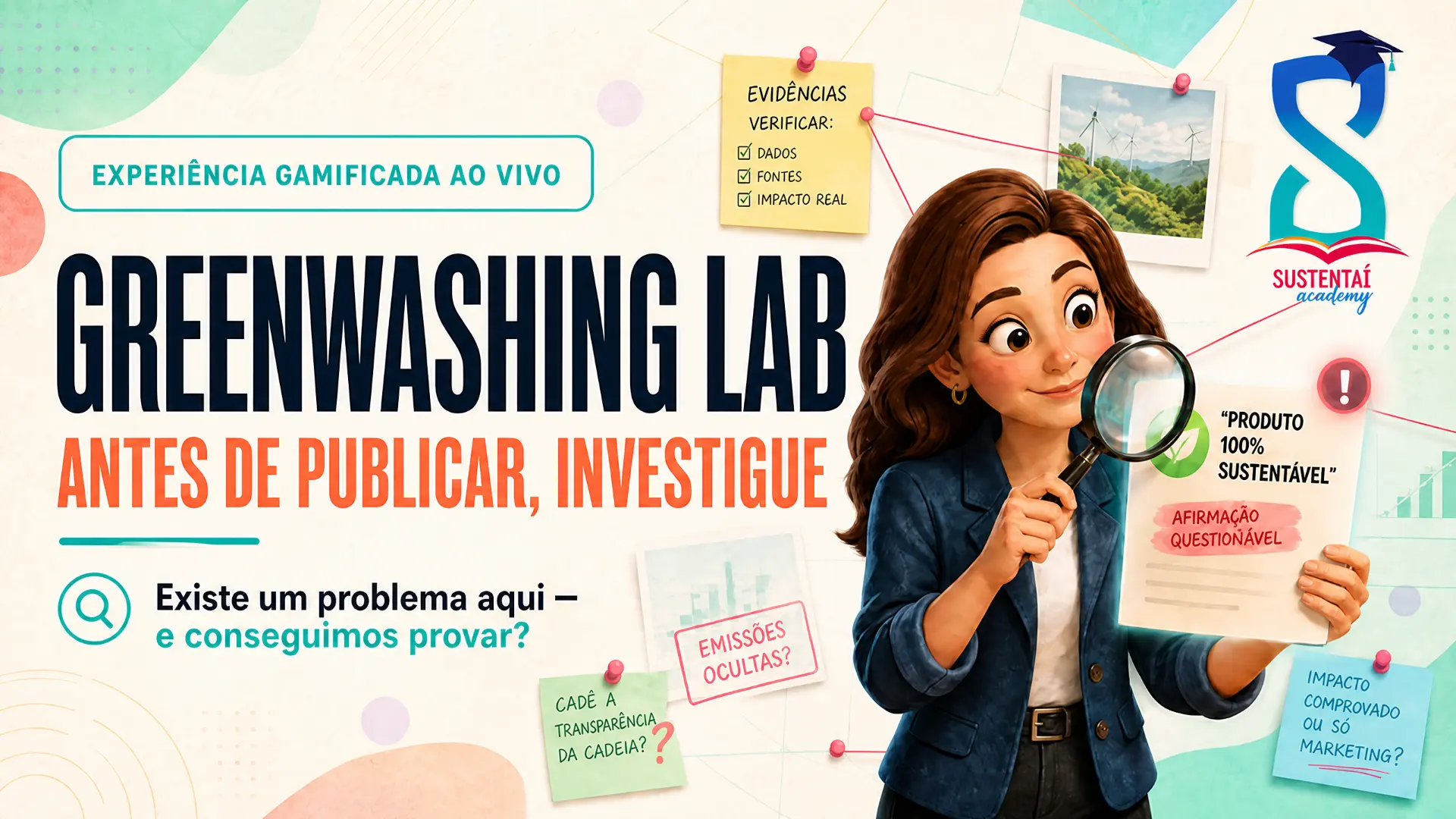 Capa da experiência Greenwashing Lab